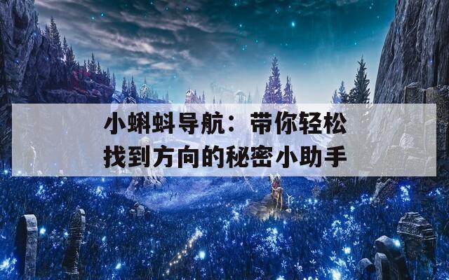 小蝌蚪导航：带你轻松找到方向的秘密小助手