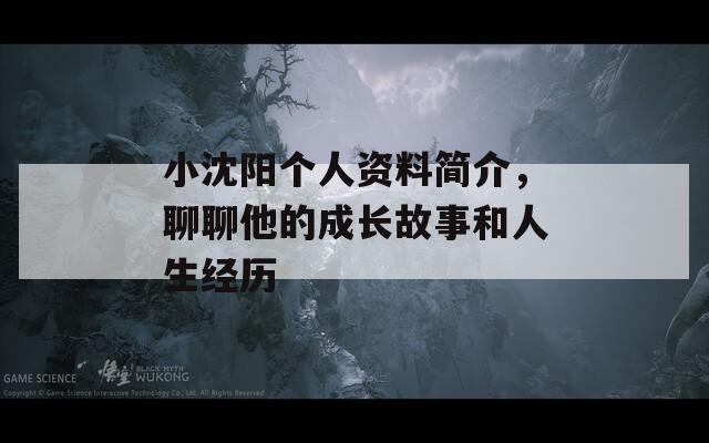 小沈阳个人资料简介，聊聊他的成长故事和人生经历