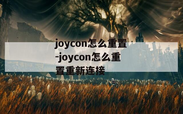 joycon怎么重置-joycon怎么重置重新连接
