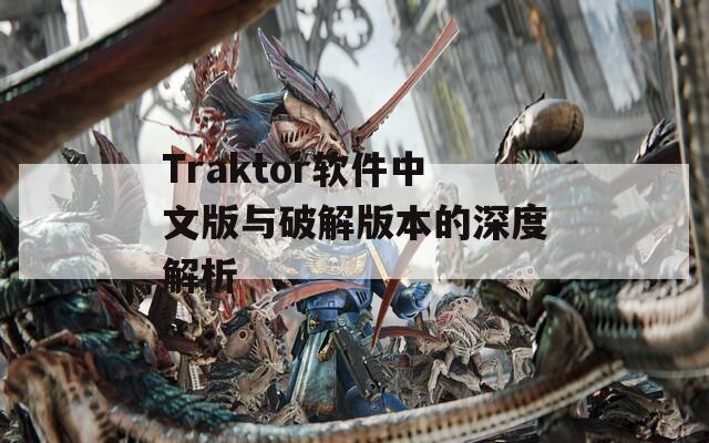 Traktor软件中文版与破解版本的深度解析