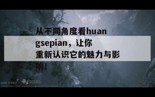 从不同角度看huangsepian，让你重新认识它的魅力与影响！