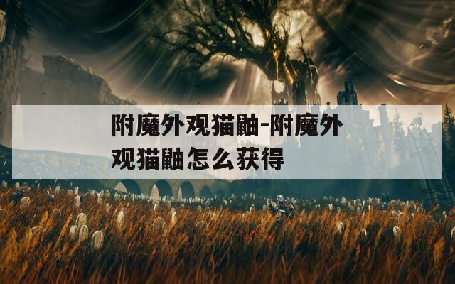 附魔外观猫鼬-附魔外观猫鼬怎么获得