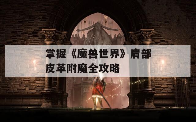 掌握《魔兽世界》肩部皮革附魔全攻略