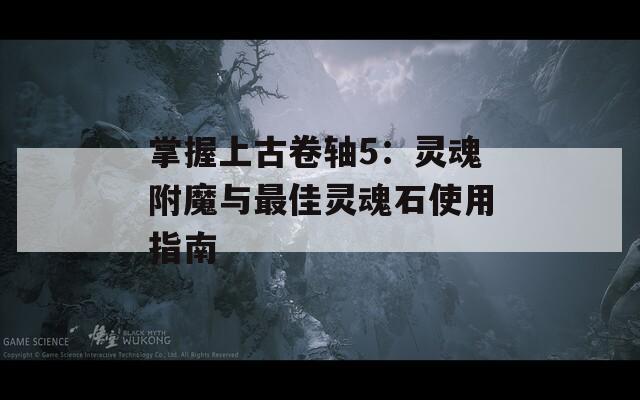 掌握上古卷轴5：灵魂附魔与最佳灵魂石使用指南