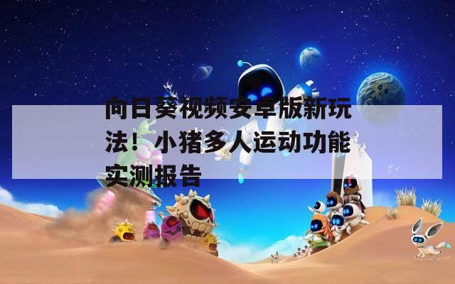 向日葵视频安卓版新玩法！小猪多人运动功能实测报告