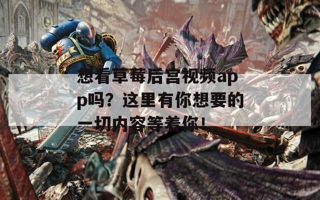 想看草莓后宫视频app吗？这里有你想要的一切内容等着你！