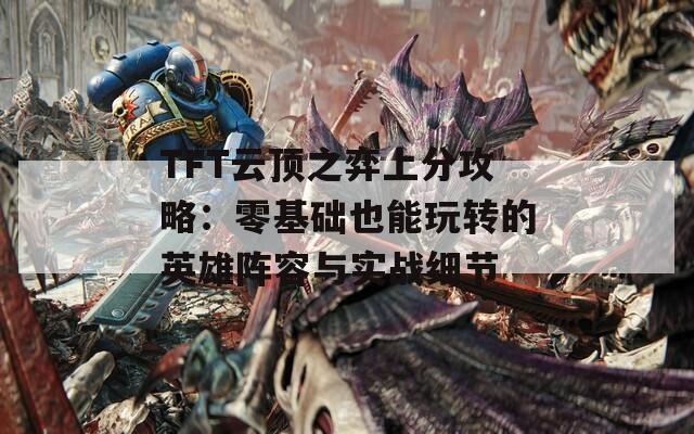 TFT云顶之弈上分攻略：零基础也能玩转的英雄阵容与实战细节