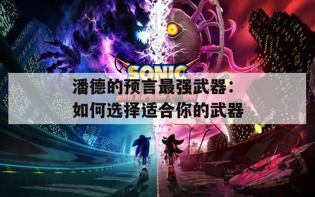 潘德的预言最强武器：如何选择适合你的武器
