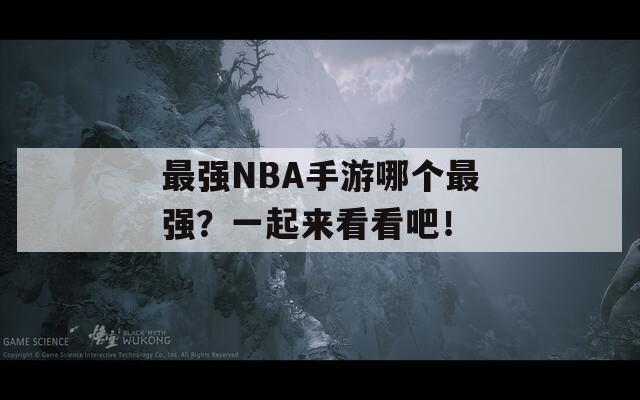 最强NBA手游哪个最强？一起来看看吧！
