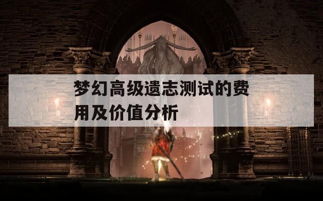 梦幻高级遗志测试的费用及价值分析