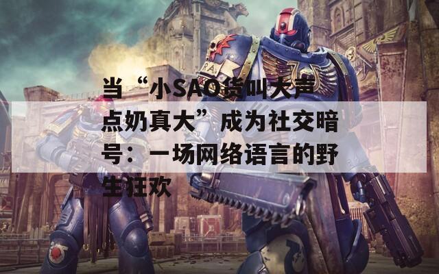 当“小SAO货叫大声点奶真大”成为社交暗号：一场网络语言的野生狂欢