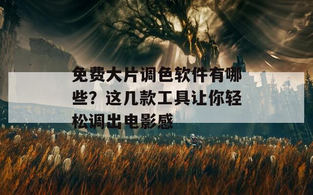 免费大片调色软件有哪些？这几款工具让你轻松调出电影感