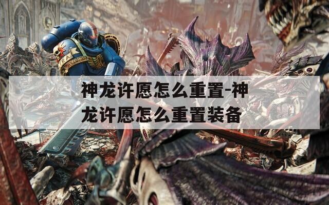 神龙许愿怎么重置-神龙许愿怎么重置装备