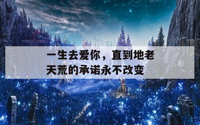 一生去爱你，直到地老天荒的承诺永不改变