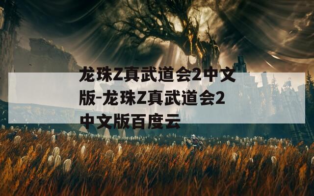 龙珠Z真武道会2中文版-龙珠Z真武道会2中文版百度云