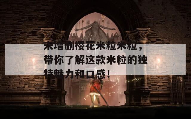未增删樱花米粒米粒，带你了解这款米粒的独特魅力和口感！