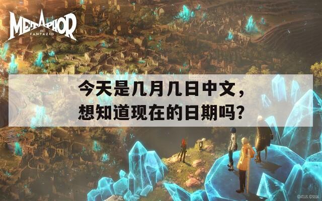今天是几月几日中文，想知道现在的日期吗？