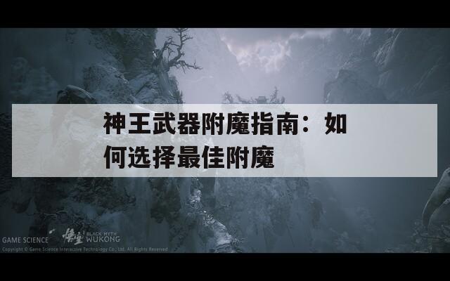 神王武器附魔指南：如何选择最佳附魔