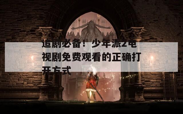追剧必备！少年派2电视剧免费观看的正确打开方式